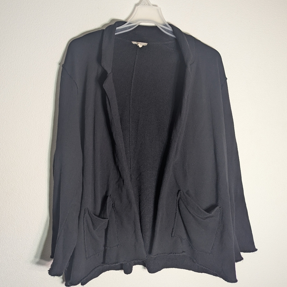 Eileen Fisher Women's Shacket Jacket‎ Blazer 100% Organic Cotton Quiet Luxury 1X